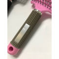 Curved Vent Detangle Hair Comb in Nylon Bristle